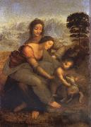 Maria with Child and St. Anna LEONARDO da Vinci